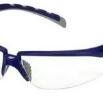 Okulary ochronne 3M™ Solus™ 2000, niebiesko/szare zauszniki, bezbarwne soczewki, S2001AF-BLU-EU