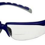 Okulary ochronne 3M™ Solus™ 2000, niebiesko-szare zauszniki, odporność na zaparowanie/zarysowanie, bezbarwne soczewki korekcyjne do czytania +2,0, S2020AF-BLU